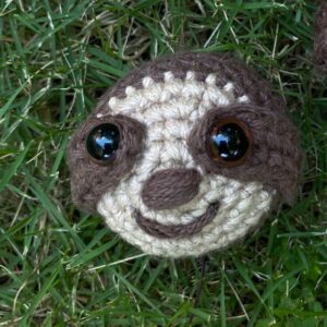 Sloth crochet magnet