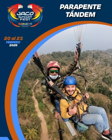 Tandem paragliding